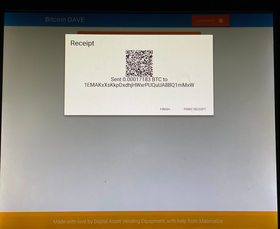 Bitcoin ATM Machine code